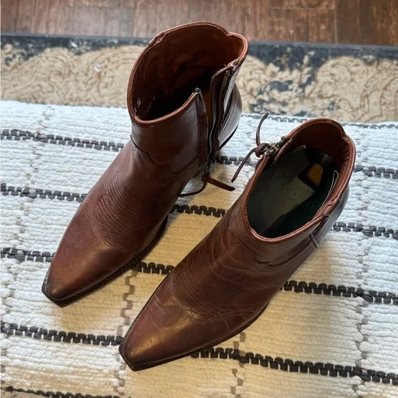 Tecovas Women's Brown Ankle Boots - Picture 3 of 7